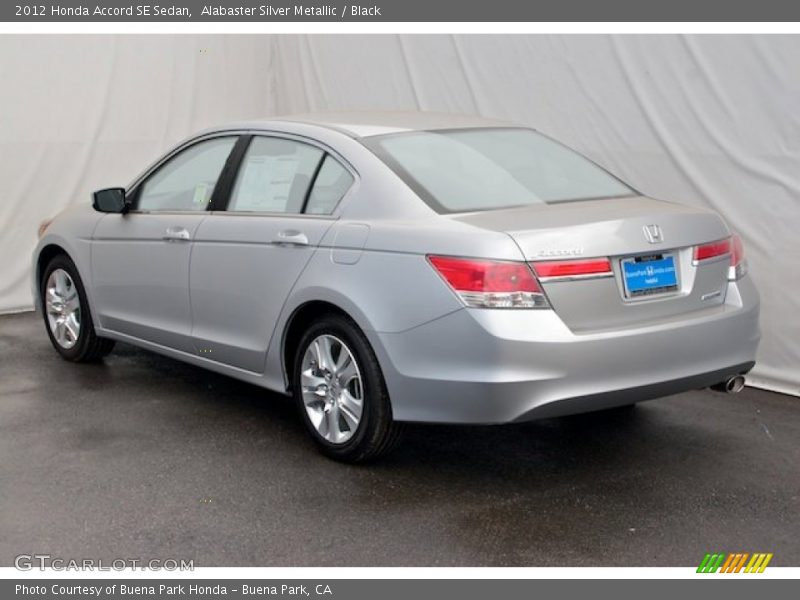 Alabaster Silver Metallic / Black 2012 Honda Accord SE Sedan