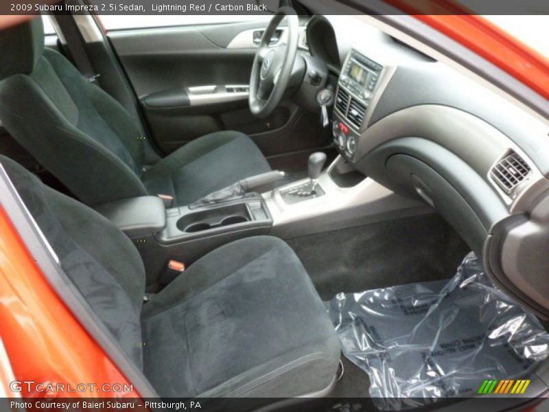 Lightning Red / Carbon Black 2009 Subaru Impreza 2.5i Sedan