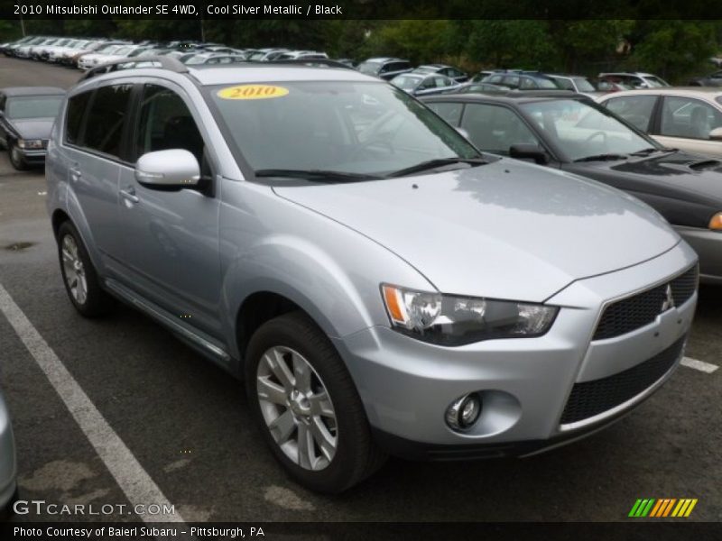 Cool Silver Metallic / Black 2010 Mitsubishi Outlander SE 4WD
