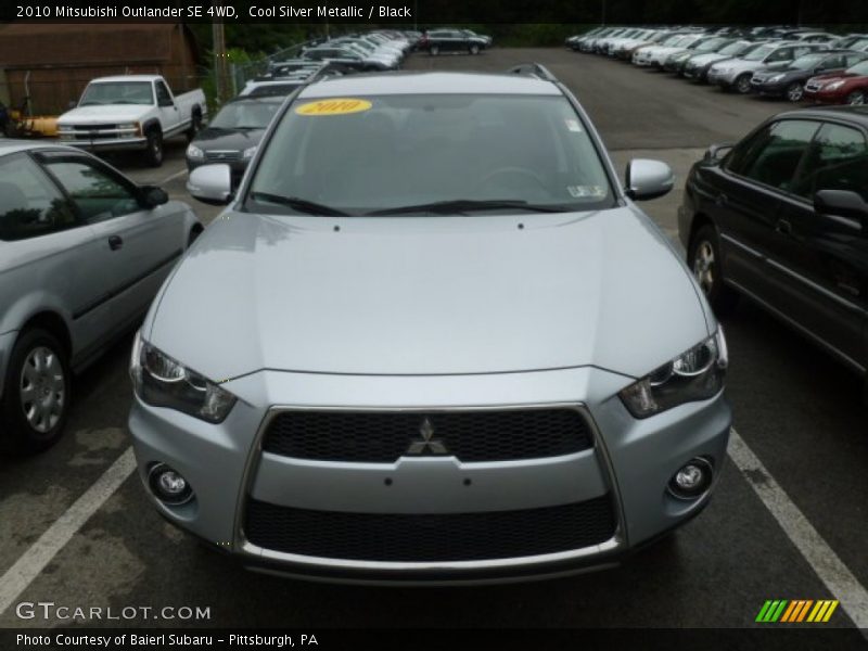 Cool Silver Metallic / Black 2010 Mitsubishi Outlander SE 4WD