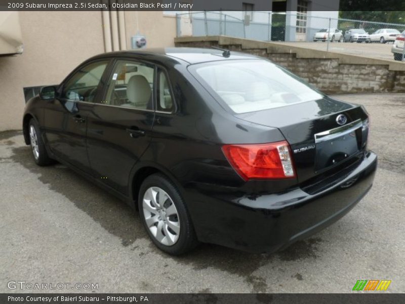 Obsidian Black Pearl / Ivory 2009 Subaru Impreza 2.5i Sedan