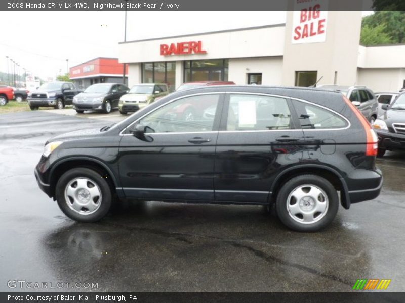 Nighthawk Black Pearl / Ivory 2008 Honda CR-V LX 4WD