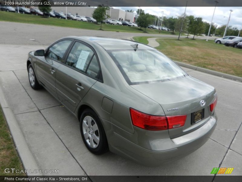 Willow Gray / Gray 2009 Hyundai Sonata GLS