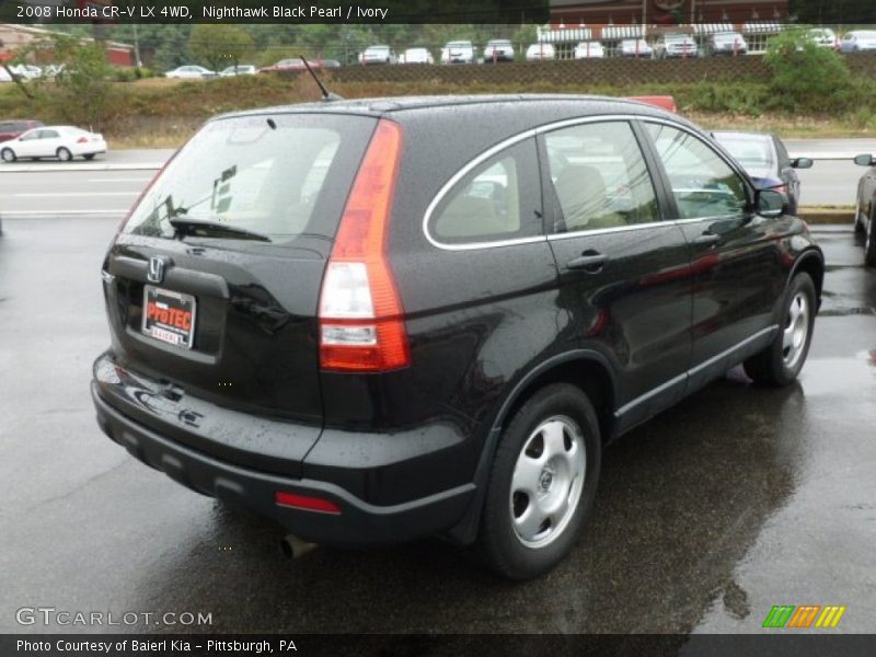 Nighthawk Black Pearl / Ivory 2008 Honda CR-V LX 4WD