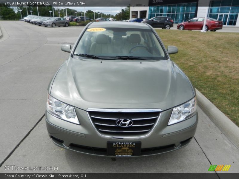 Willow Gray / Gray 2009 Hyundai Sonata GLS