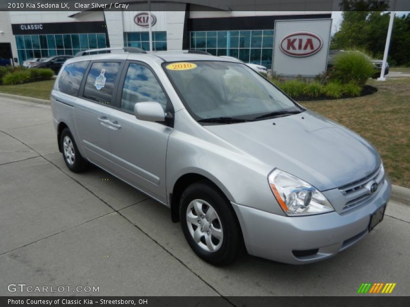 Clear Silver / Gray 2010 Kia Sedona LX