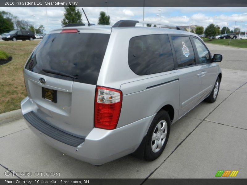 Clear Silver / Gray 2010 Kia Sedona LX