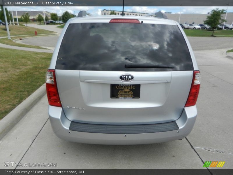 Clear Silver / Gray 2010 Kia Sedona LX