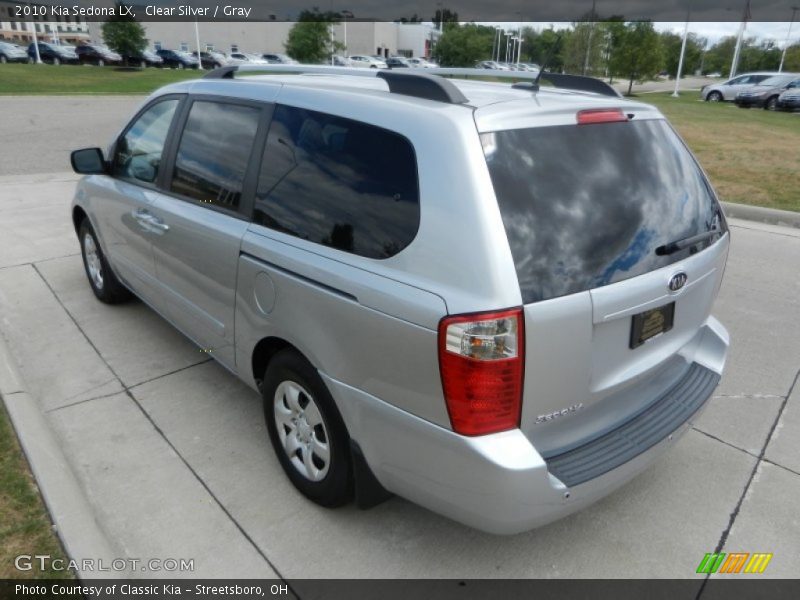 Clear Silver / Gray 2010 Kia Sedona LX