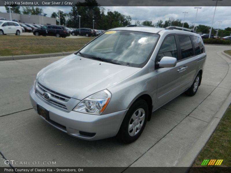 Clear Silver / Gray 2010 Kia Sedona LX