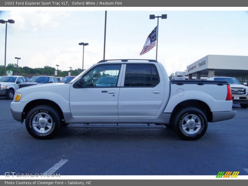 Oxford White / Medium Flint 2003 Ford Explorer Sport Trac XLT