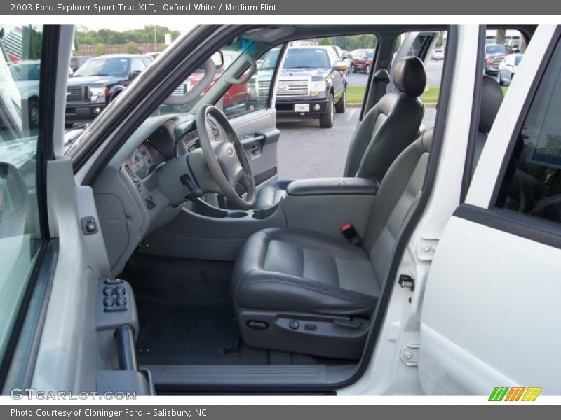 Oxford White / Medium Flint 2003 Ford Explorer Sport Trac XLT
