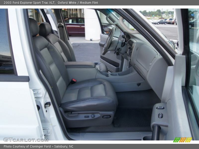 Oxford White / Medium Flint 2003 Ford Explorer Sport Trac XLT