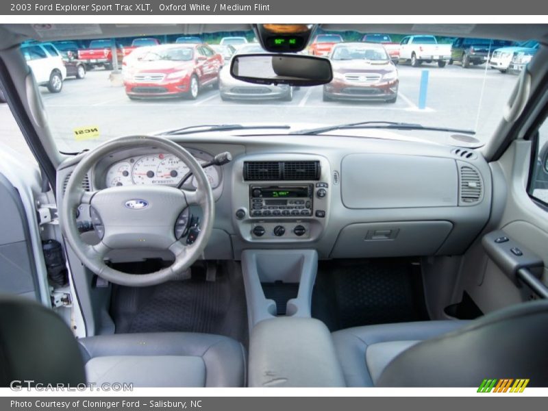 Oxford White / Medium Flint 2003 Ford Explorer Sport Trac XLT