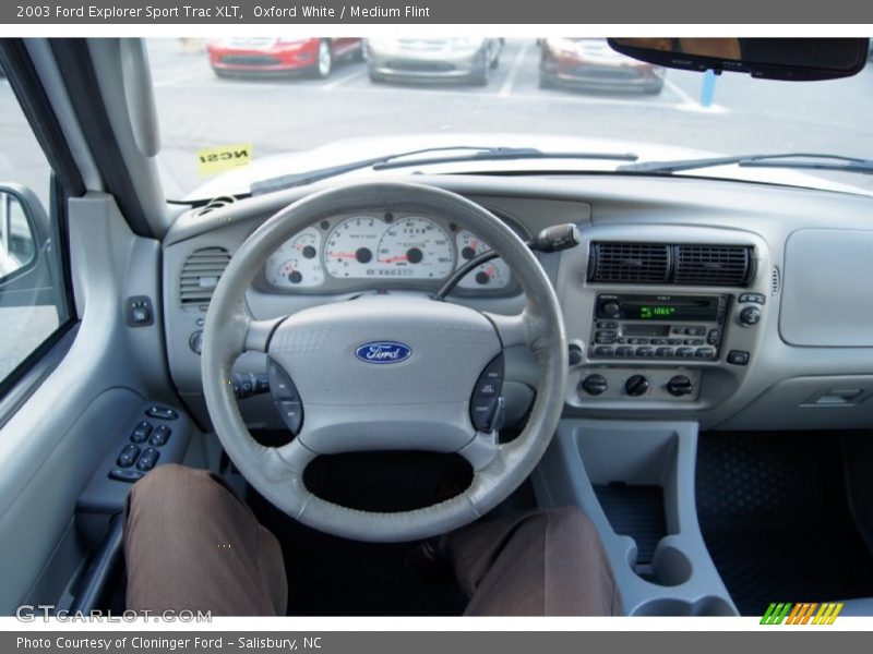 Oxford White / Medium Flint 2003 Ford Explorer Sport Trac XLT