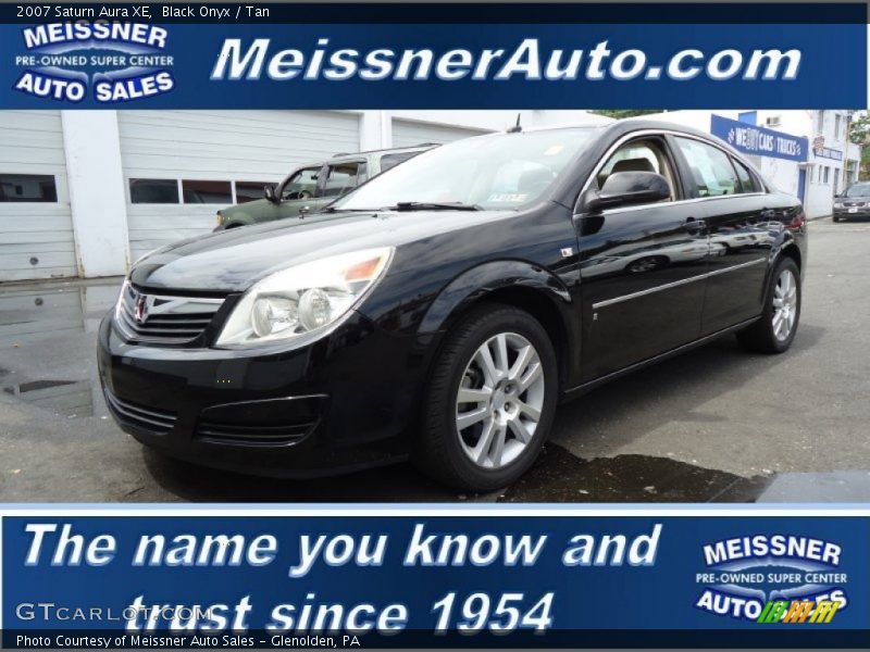 Black Onyx / Tan 2007 Saturn Aura XE