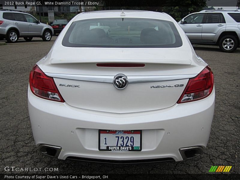 White Diamond Tricoat / Ebony 2012 Buick Regal GS