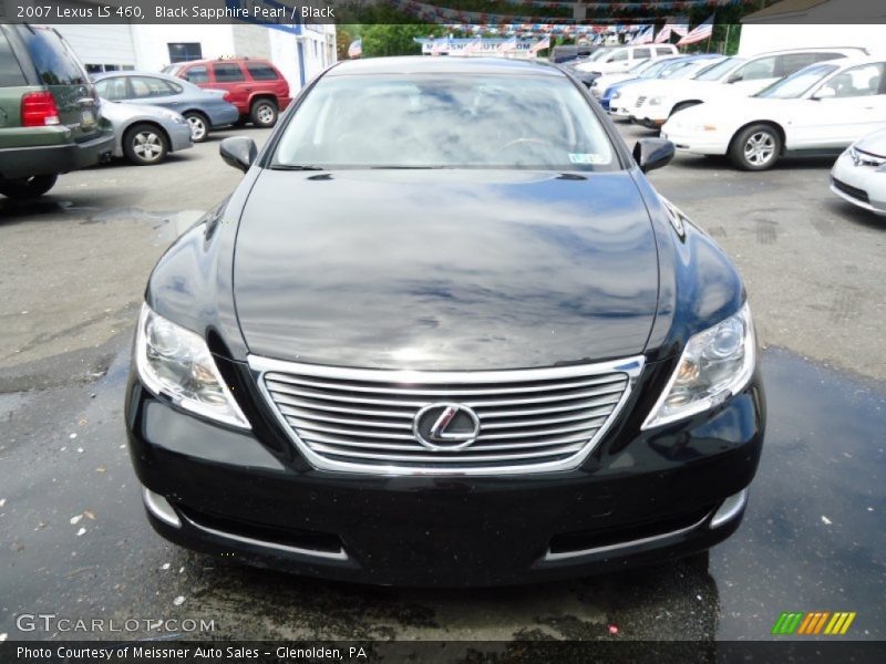 Black Sapphire Pearl / Black 2007 Lexus LS 460