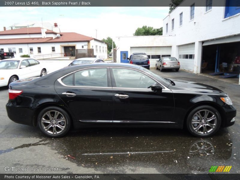 Black Sapphire Pearl / Black 2007 Lexus LS 460
