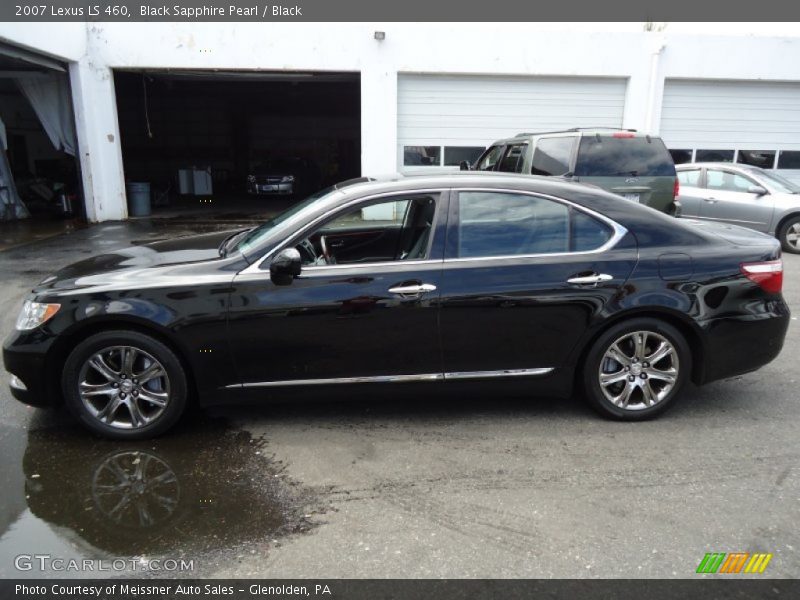 Black Sapphire Pearl / Black 2007 Lexus LS 460