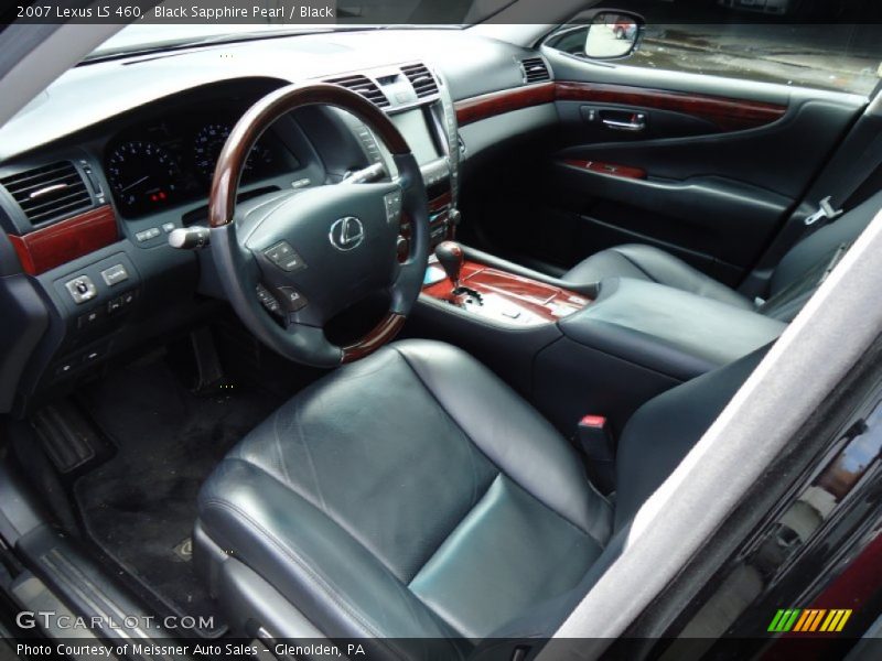 Black Sapphire Pearl / Black 2007 Lexus LS 460