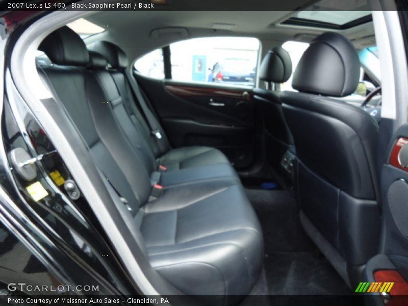 Black Sapphire Pearl / Black 2007 Lexus LS 460