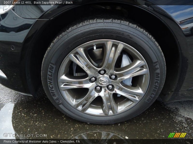 Black Sapphire Pearl / Black 2007 Lexus LS 460