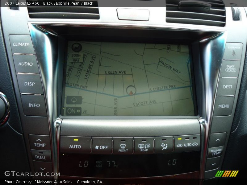 Black Sapphire Pearl / Black 2007 Lexus LS 460