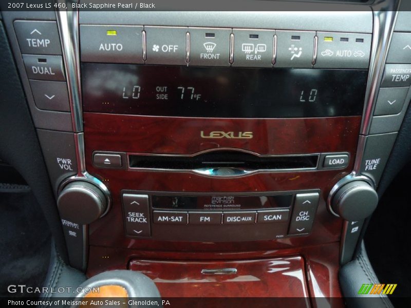 Black Sapphire Pearl / Black 2007 Lexus LS 460
