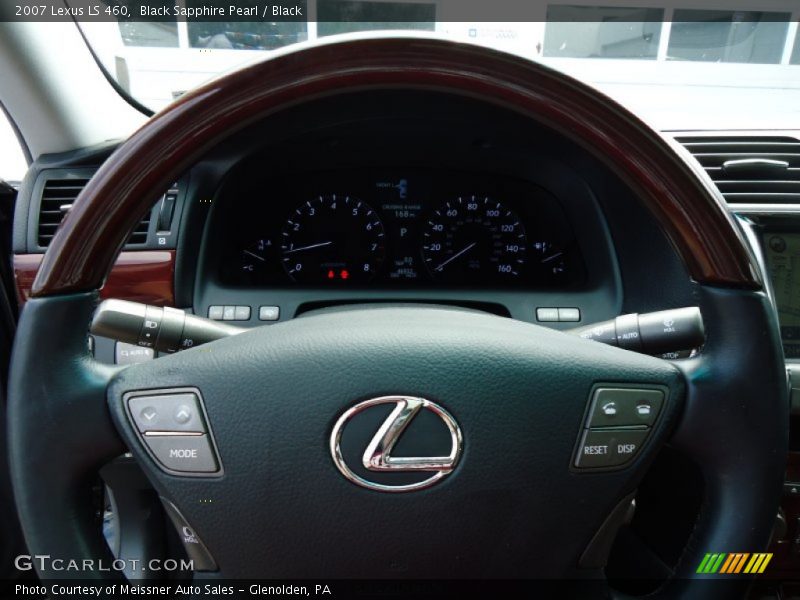 Black Sapphire Pearl / Black 2007 Lexus LS 460