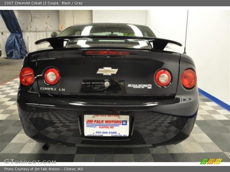 Black / Gray 2007 Chevrolet Cobalt LS Coupe