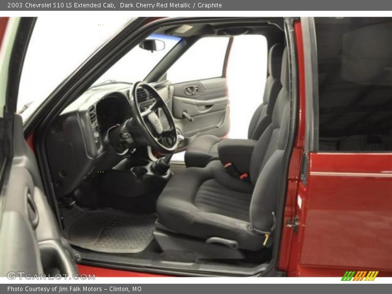 Dark Cherry Red Metallic / Graphite 2003 Chevrolet S10 LS Extended Cab