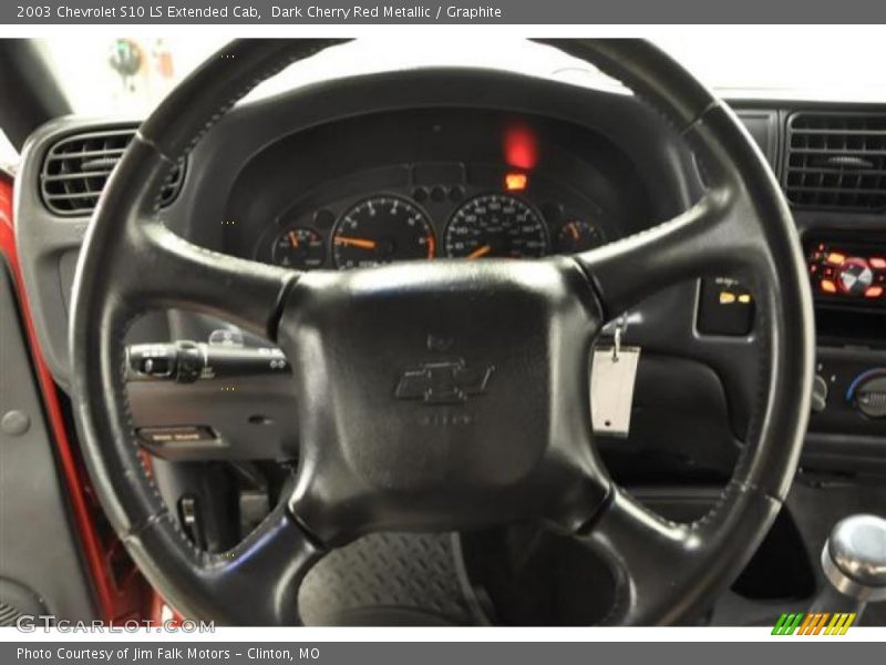 Dark Cherry Red Metallic / Graphite 2003 Chevrolet S10 LS Extended Cab