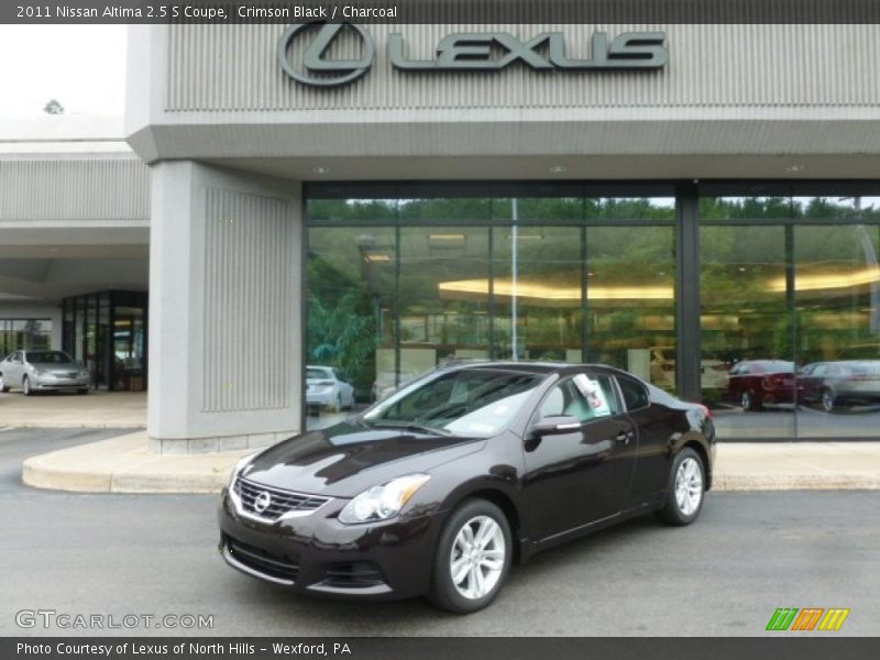 Crimson Black / Charcoal 2011 Nissan Altima 2.5 S Coupe
