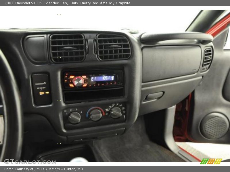 Dark Cherry Red Metallic / Graphite 2003 Chevrolet S10 LS Extended Cab