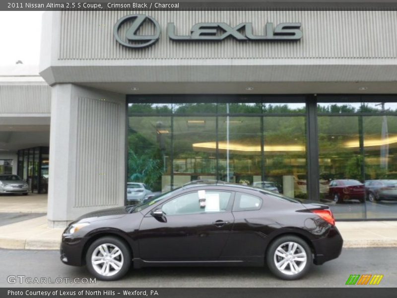 Crimson Black / Charcoal 2011 Nissan Altima 2.5 S Coupe