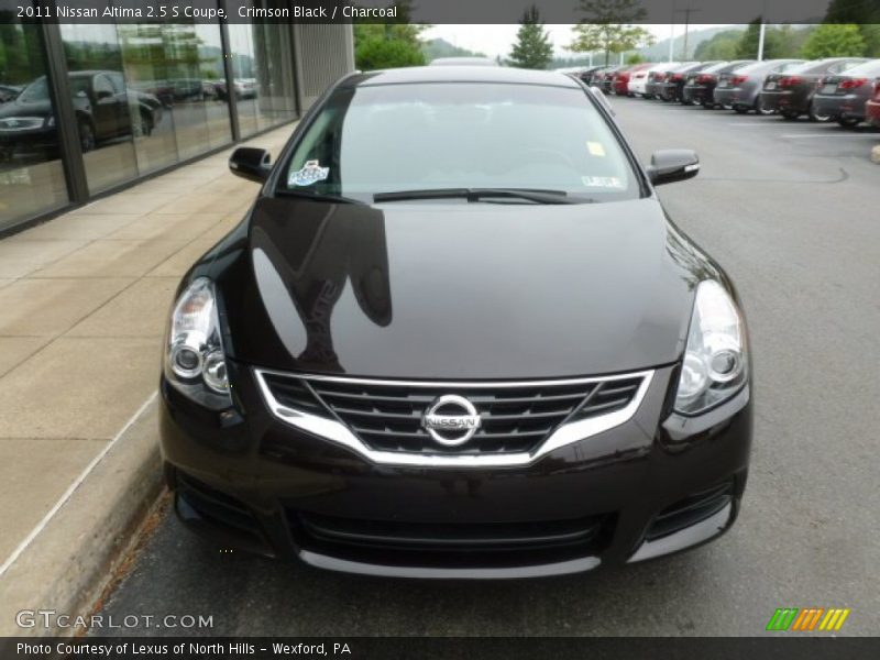 Crimson Black / Charcoal 2011 Nissan Altima 2.5 S Coupe
