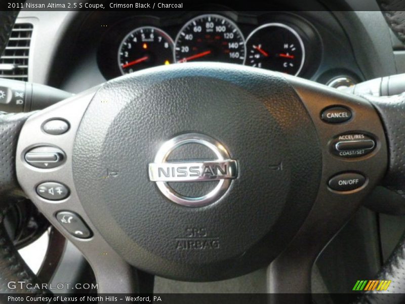 Crimson Black / Charcoal 2011 Nissan Altima 2.5 S Coupe