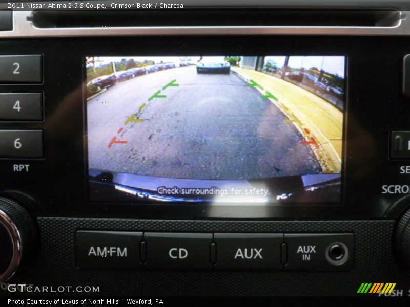 Crimson Black / Charcoal 2011 Nissan Altima 2.5 S Coupe