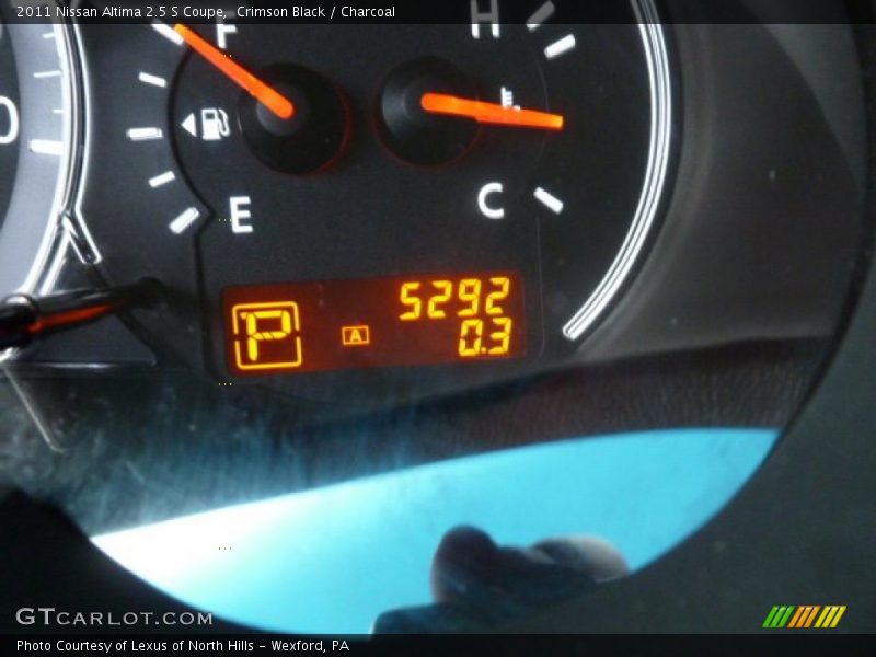 Crimson Black / Charcoal 2011 Nissan Altima 2.5 S Coupe