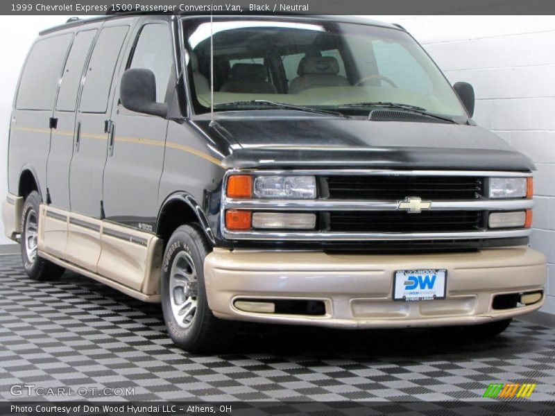 Black / Neutral 1999 Chevrolet Express 1500 Passenger Conversion Van
