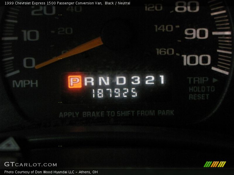 Black / Neutral 1999 Chevrolet Express 1500 Passenger Conversion Van