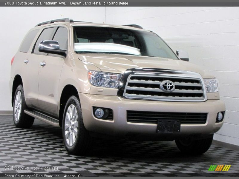 Desert Sand Metallic / Sand Beige 2008 Toyota Sequoia Platinum 4WD