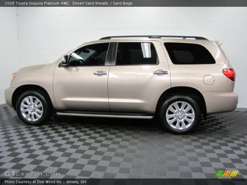 Desert Sand Metallic / Sand Beige 2008 Toyota Sequoia Platinum 4WD