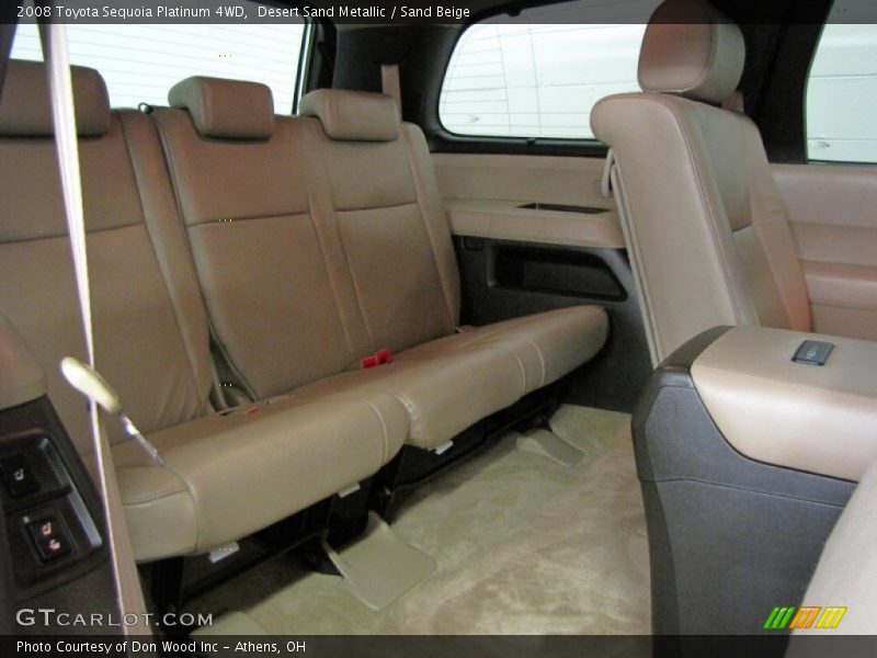 Desert Sand Metallic / Sand Beige 2008 Toyota Sequoia Platinum 4WD