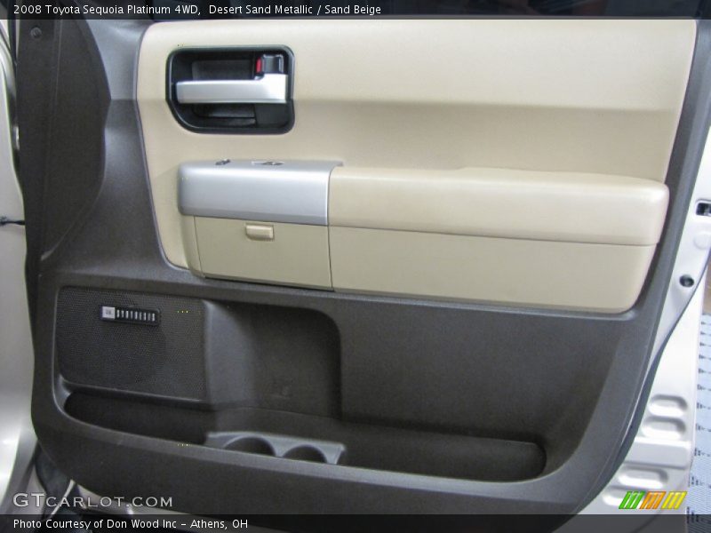 Desert Sand Metallic / Sand Beige 2008 Toyota Sequoia Platinum 4WD