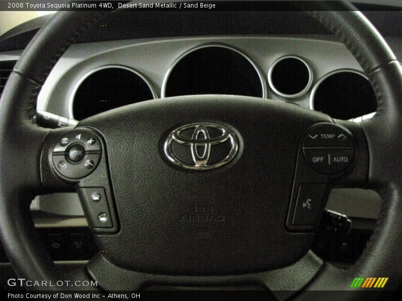 Desert Sand Metallic / Sand Beige 2008 Toyota Sequoia Platinum 4WD