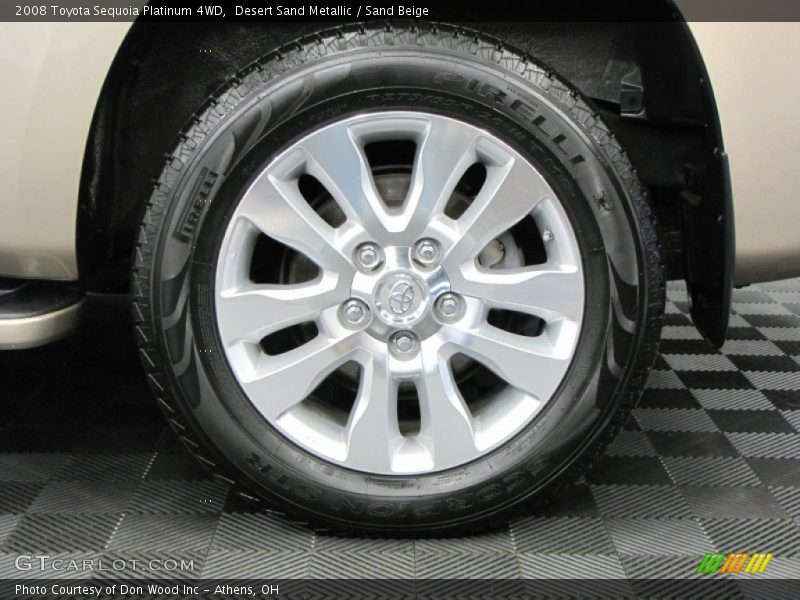 Desert Sand Metallic / Sand Beige 2008 Toyota Sequoia Platinum 4WD