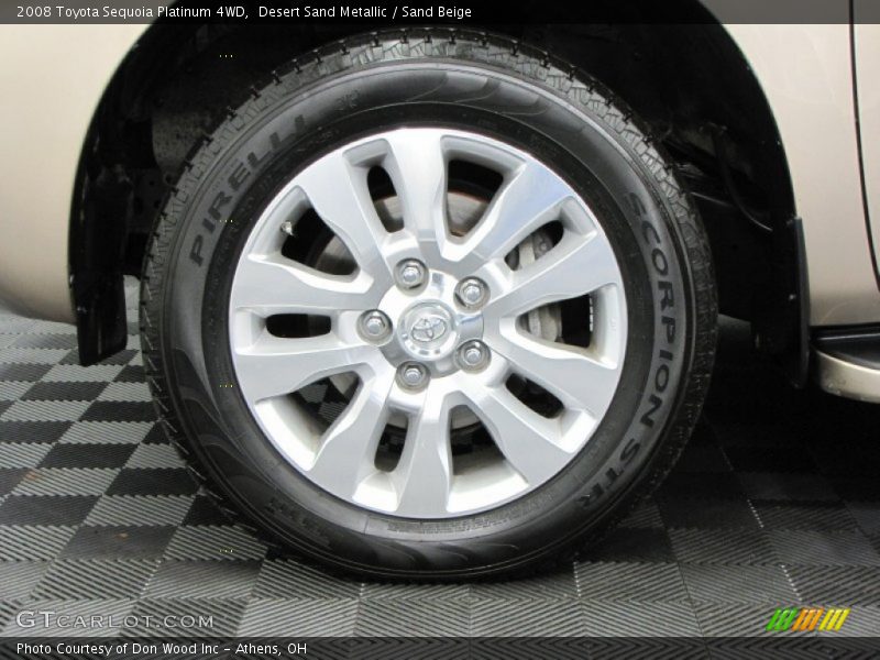 Desert Sand Metallic / Sand Beige 2008 Toyota Sequoia Platinum 4WD
