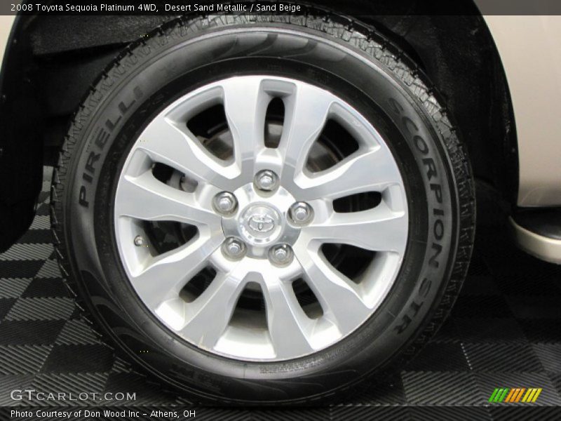 Desert Sand Metallic / Sand Beige 2008 Toyota Sequoia Platinum 4WD